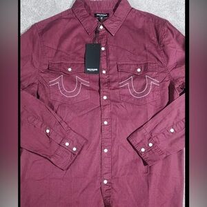 NWT True Religion men’s shirt western style